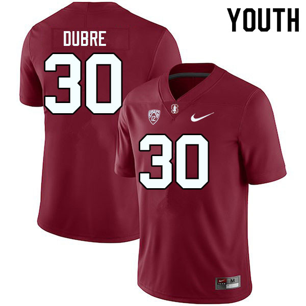 Youth #30 Ese Dubre Stanford Cardinal College Football Jerseys Sale-Cardinal